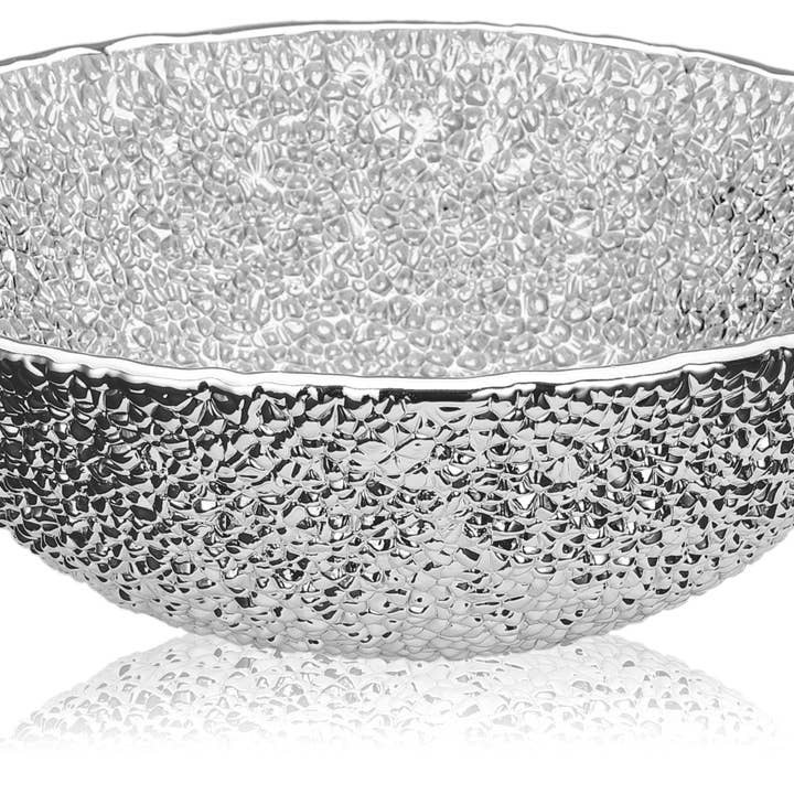 Lirica Special Bowl in Silver Decorated Glass Silver-Plated for wholesale by IVV 1952