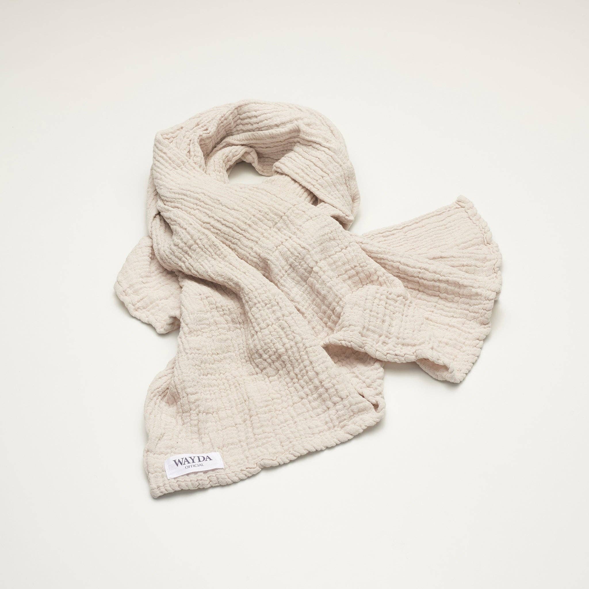 WAYDA – wholesale Halsduk - Dam – Weiches Weiß - bomullsmusselinsjal från WAYDA0
