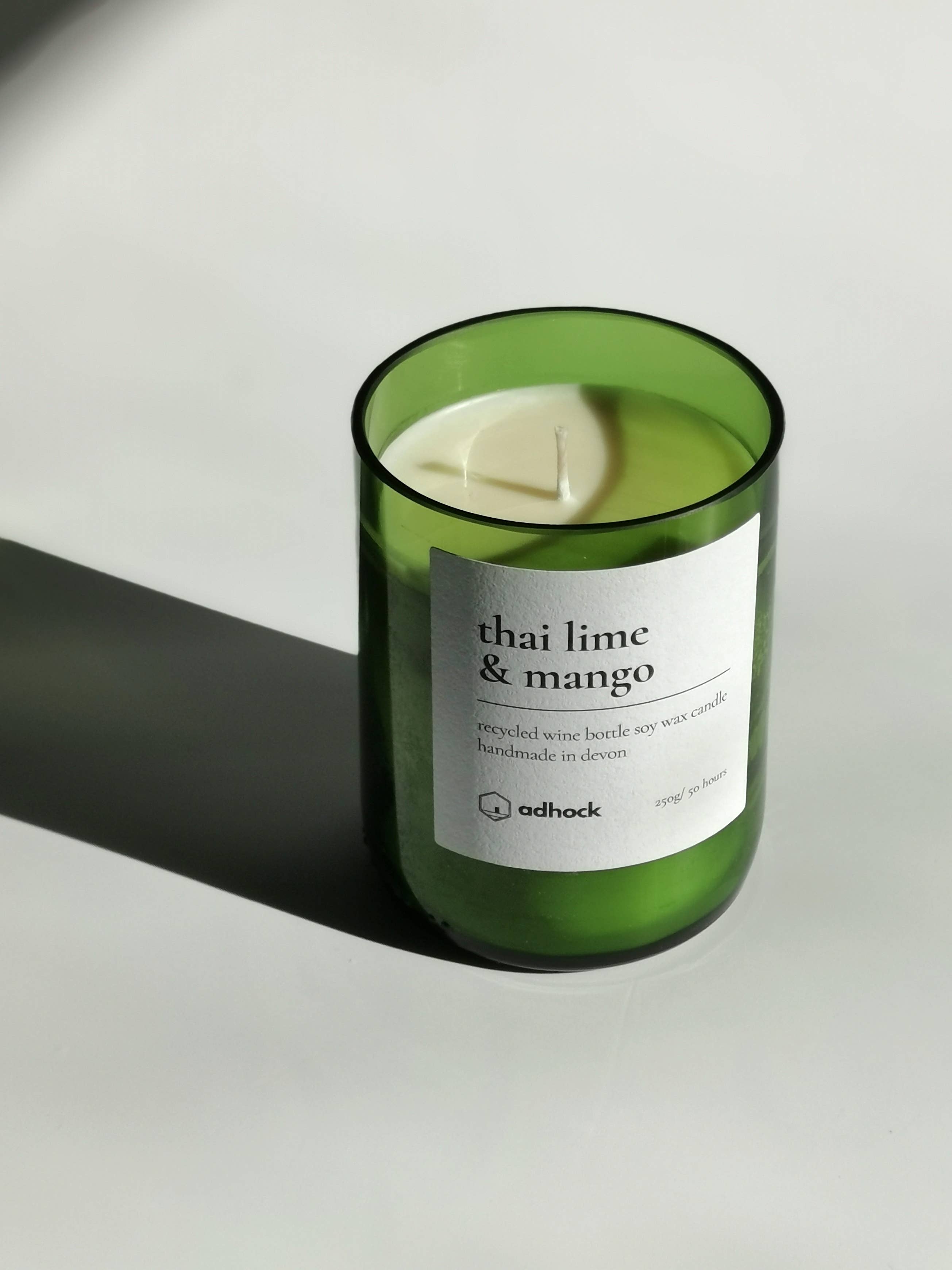Adhock Homeware – wholesale Jar/filled candle – Thai Lime & Mango Wine Bottle Candle3