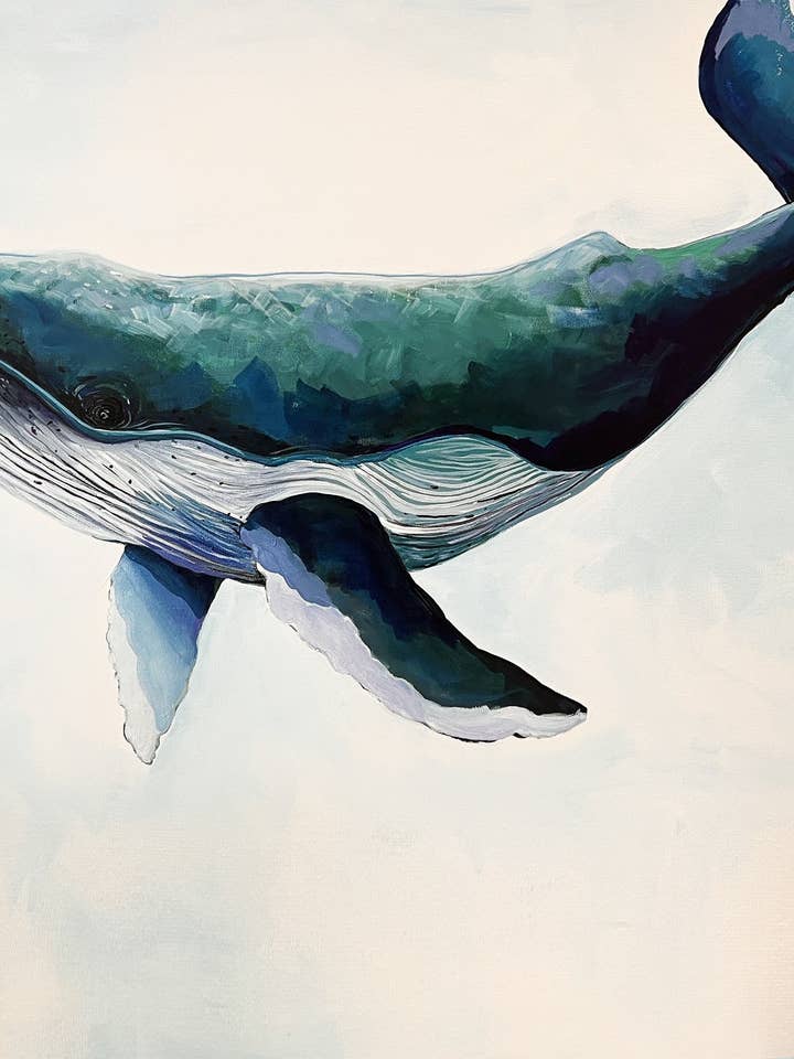 Whale 23: Giclee Art Print by Katie Sevigny for wholesale by Sevigny Studio