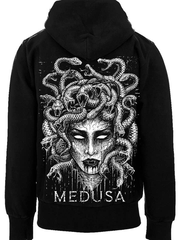 Felpa con cappuccio Medusa per la vendita all'ingrosso da parte di vampirefreaks