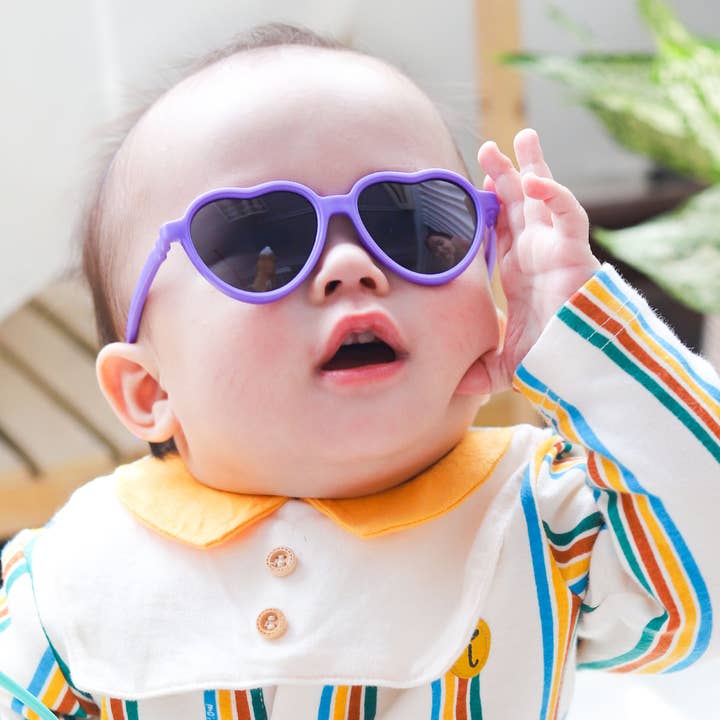 Little Sunnie - Wholesale Sunglasses - Kids - Jamie-Heart Sunglasses for Kids Baby Ages 0-2 UV Protection
