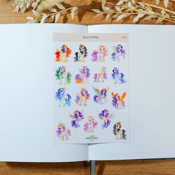 Plan & Plot Studio - Wholesale Sticker - Alicorns | Stickers6