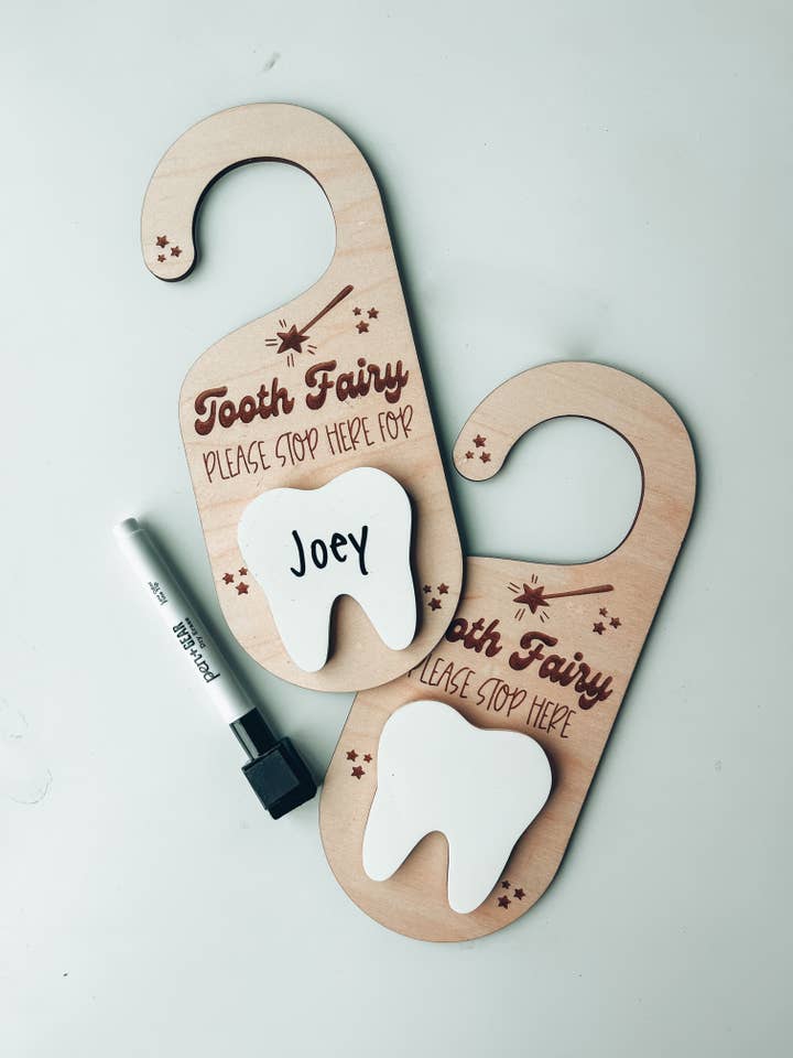 Toothfairy Dørbøjle - Tandpose for engroshandel hos Written By Nikki Calligraphy