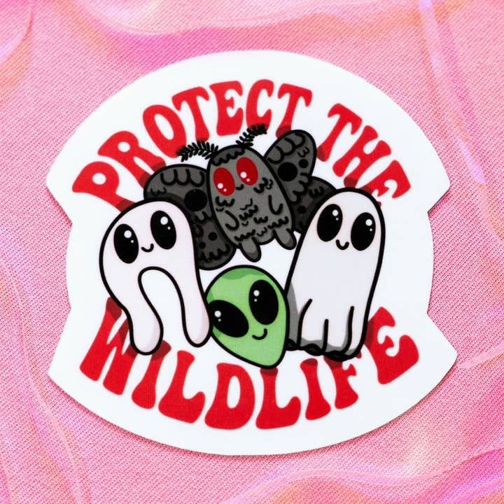 Autocollant Cryptid 3 pouces « Protect The Wildlife » pour la vente par ten31stickers