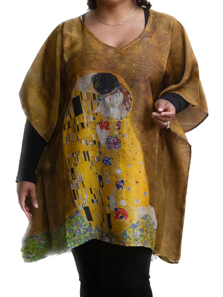 Klimt The Kiss Popover - Veelzijdige blouse voor wholesale door Breeke