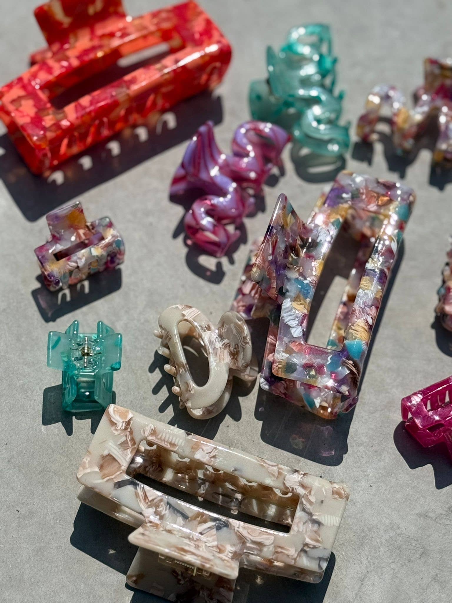 Hairjewelz by Elle - Wholesale Hair Clip - Women's - Haarklem - Colourclaw L "Candy Confetti"2