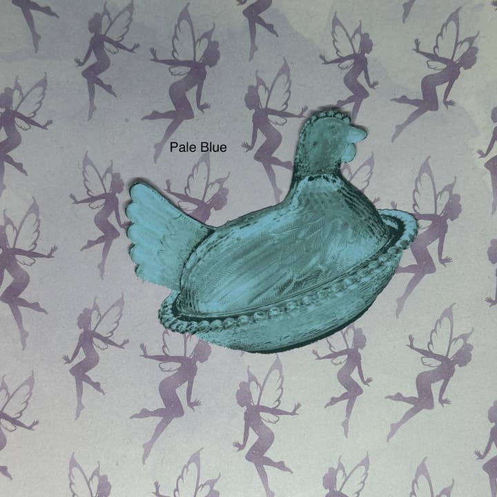 My Graphic Fairy Designs - Wholesale Sticker - Hen on Nest Sticker, Blue Collection4