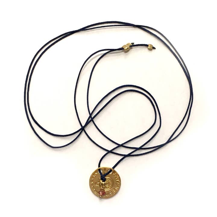 Blue thread necklace - Goddess Athena - Silver plated/Gold plated for wholesale by MundoconAlma*