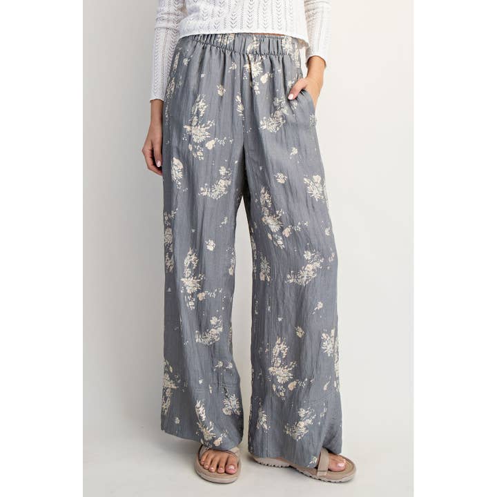 PANTALON À ENFILER FLORAL VINTAGE pour la vente par COTIERRA