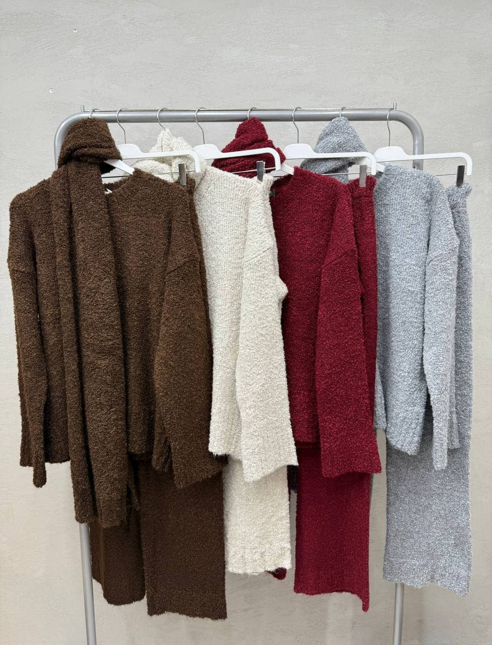 Anaz - Wholesale Lounge Set - Women's - 3-Piece Knit Co-ord Set2