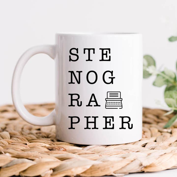 Stenograf Kaffekrus, Court Reporter Gaver for engroshandel hos Hm Mugs