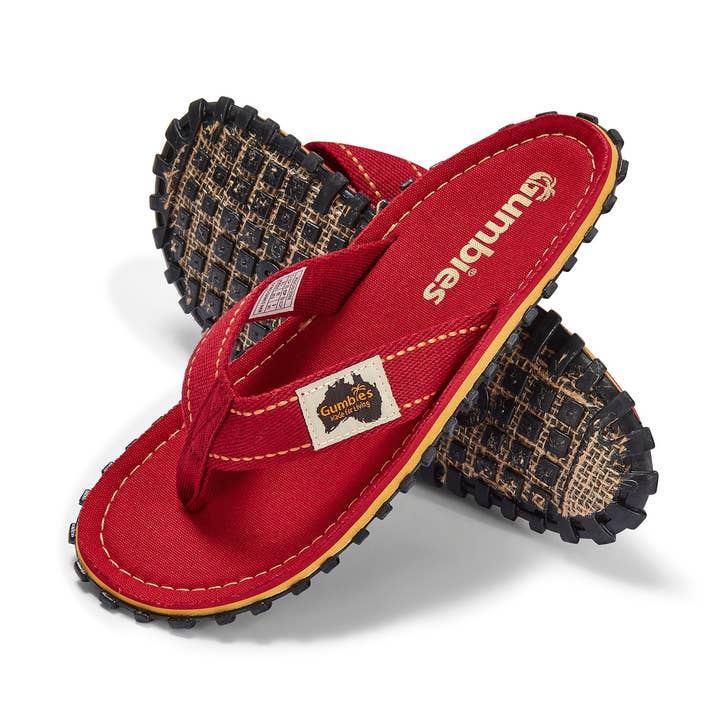 Islander Flip-Flops - Women's - Classic Red for wholesale by Gumbies