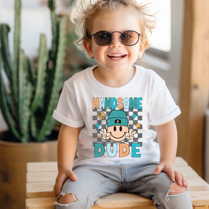 Cash & Drix Wholesale - Wholesale Screen Printed T-Shirt - Kids - Handsome Dude