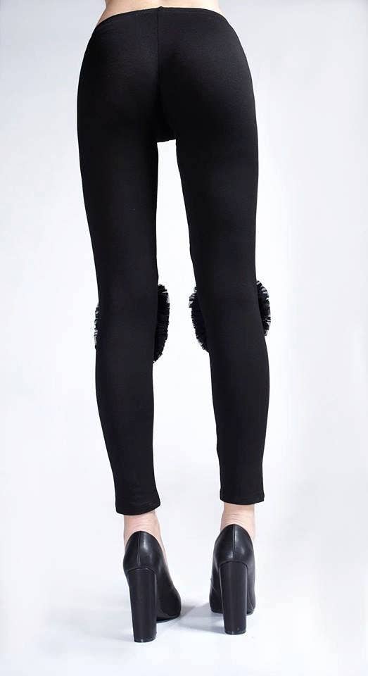 RALELE EOOD – wholesale Fashion leggings – Women's – Women Ruffle Leggings, Mall Goth Skinny Pants2