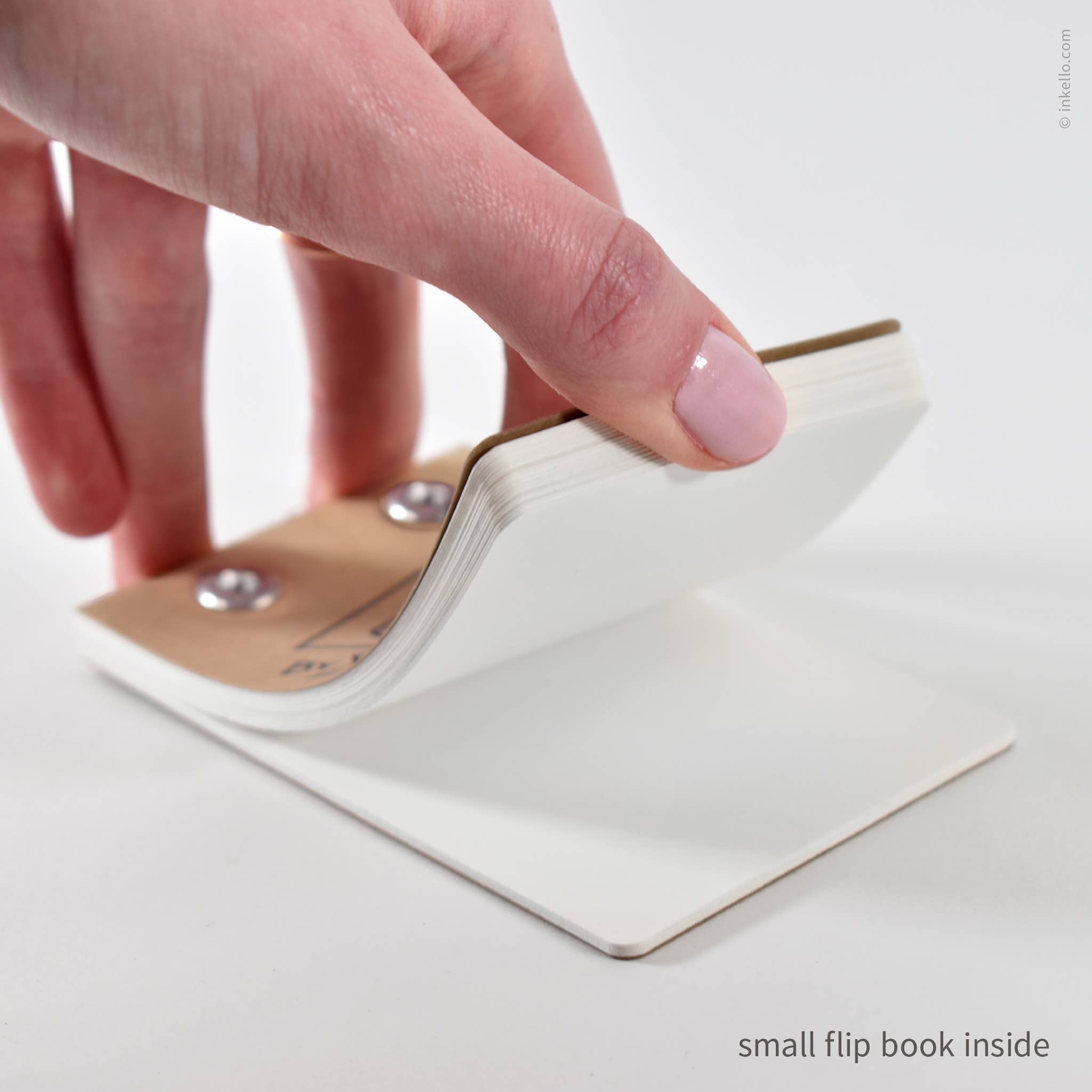 Inkello Letterpress - Wholesale Sketchbook/Sketchpad - Draw-Your-Own Flip Book + Pencil (#316)12