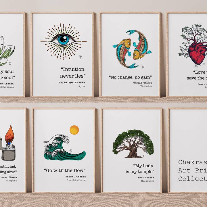 Chakra Art Prints Collection for wholesale by Mar&Ella