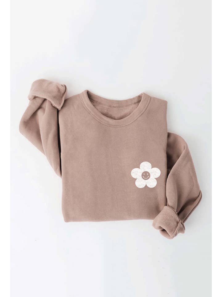 OAT COLLECTIVE - Wholesale Graphic Sweatshirt - Women's - GOOD VIBES FRONT AND BACK PRINT Sweatshirt5