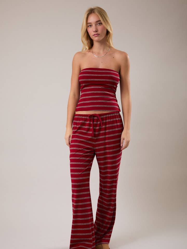 LOW WAIST WIDE LEG PANTS for wholesale by LE LIS