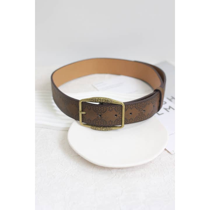 ESLEY - Wholesale Belt - Women's - A2507MJ33922 - Vintage Style PU Leather Belt6