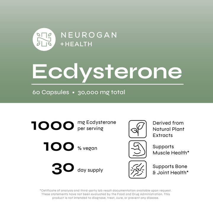Neurogan Health - Wholesale Oral Supplement/Vitamin - Ecdysterone Supplement