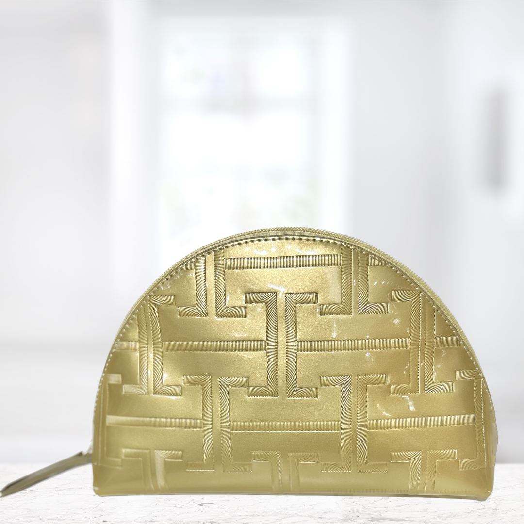 Thomas and Lee Company – wholesale Make-up/cosmetic bag – Patent Leather Cosmetic Bags - Gold - Silver - Black5