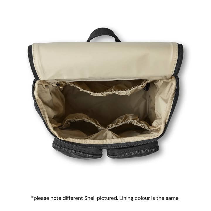 OiOi - Wholesale Nappy bag – Baby - Signature Nappy Backpack - Black Nylon9