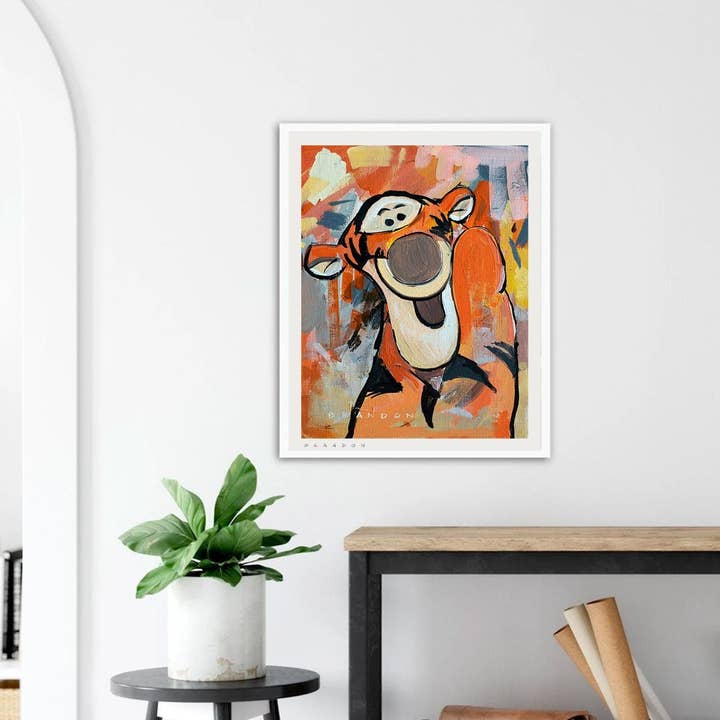 Brandon Art Co - Wholesale Art Print - Tigger Secrets from Winnie the Pooh Disney Painting Print