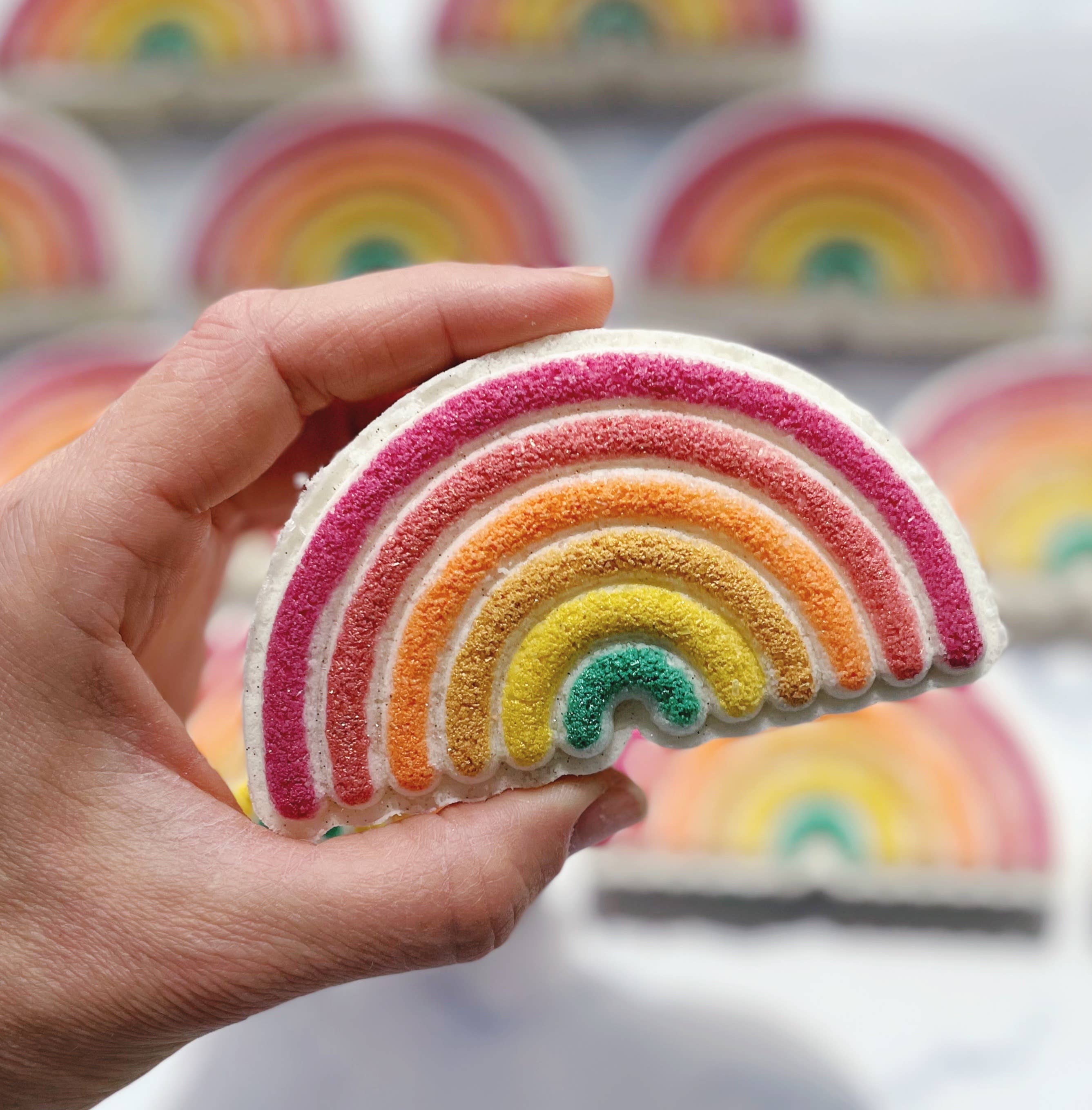 The Sister Made - Wholesale Bath Bomb/Fizz - Rainbow Bath Bomb - Boho Rainbow1