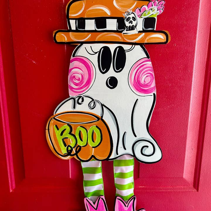 Sunflower Soul Art - Wholesale Door Hanger - Country Singin’ Ghost gal Door hanger