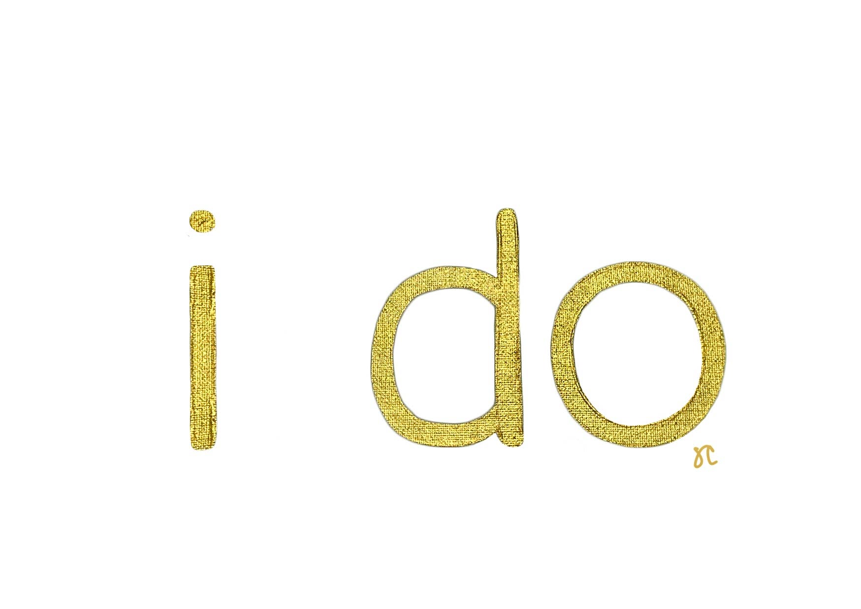 Citrus Daisy - Wholesale Wedding Card - I Do Card0