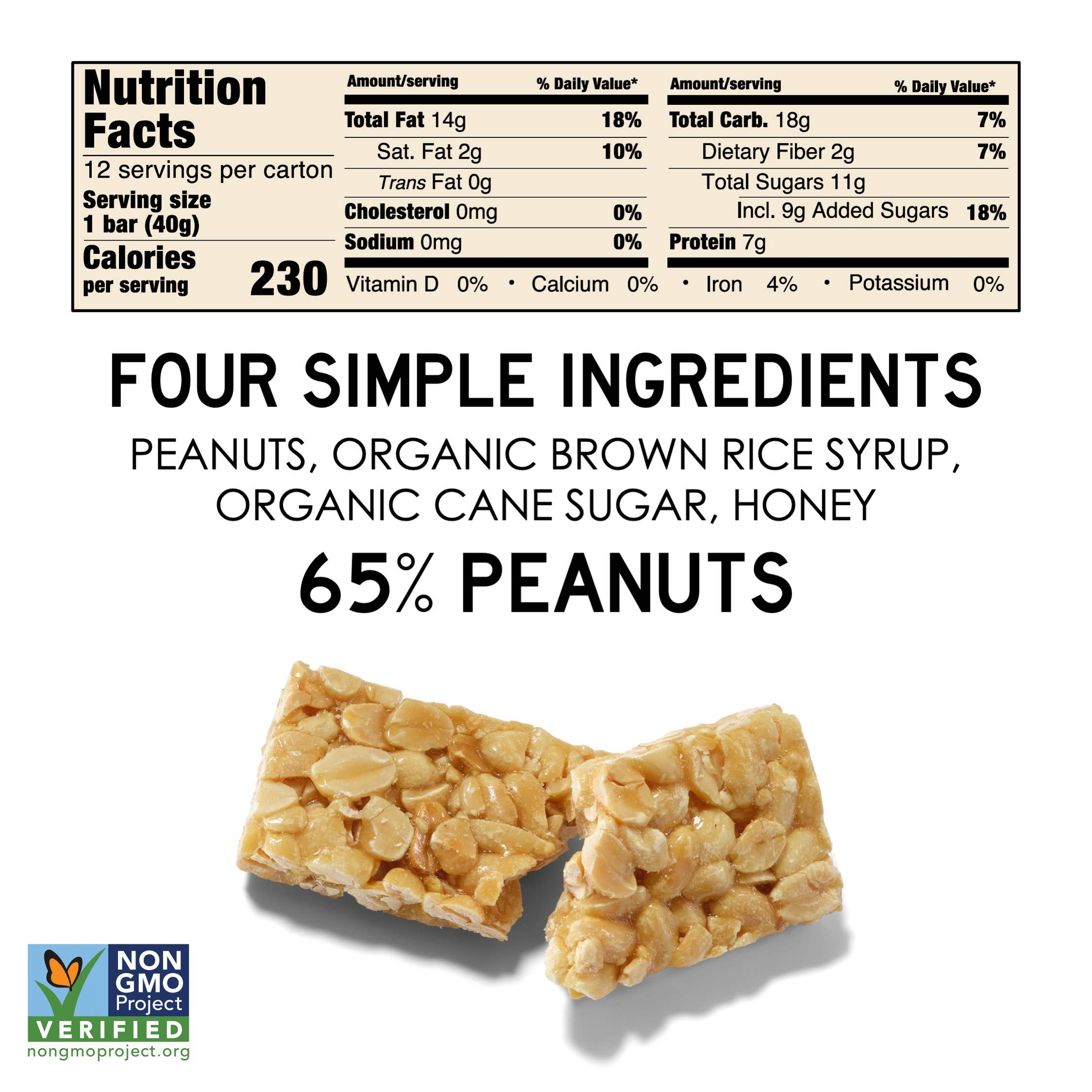 SOUTH FORTY SNACKS COMPANY - Vente Barres de céréales - Pack de 12, Barre de Noix Croquante aux Arachides (1,65 $ par unité)2