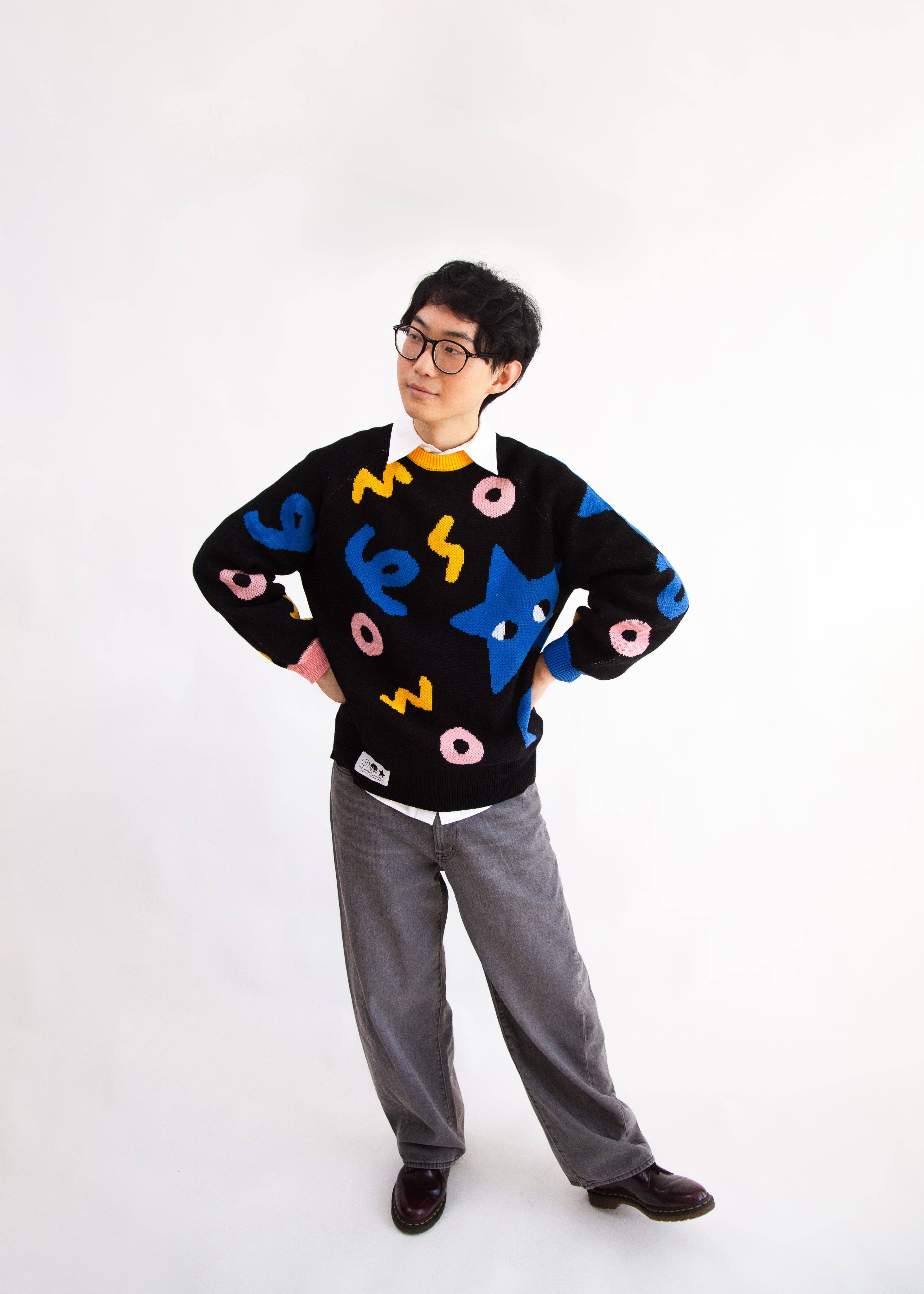 Karepango - Wholesale Knit Sweater - Women's - SIDEKICK: Thick knit jacquard sweater2