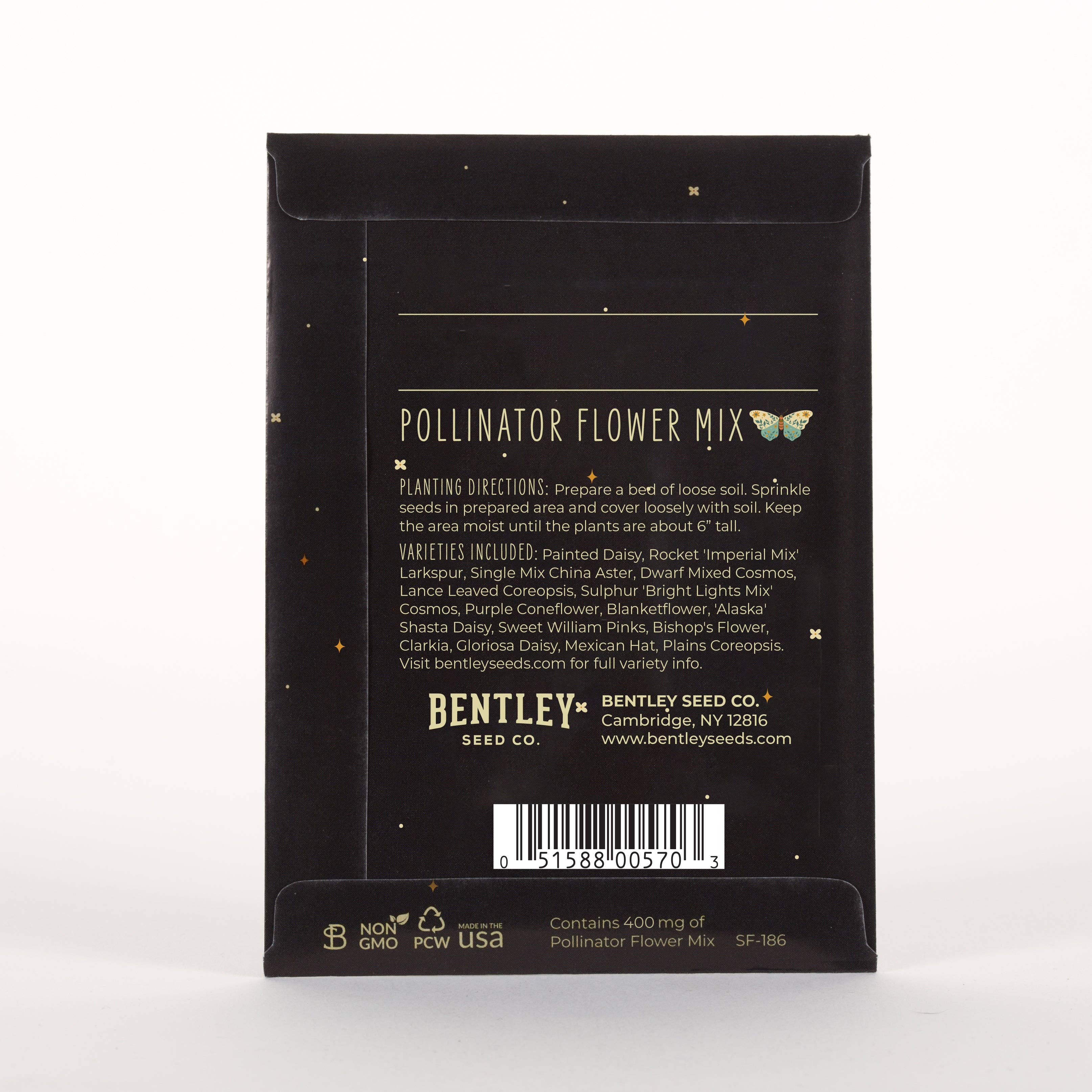 Bentley Seed Co. - Vente Graines de plantes - Aidez les papillons, aidez les pollinisateurs - Paquets de graines de fleurs sauvages pour pollinisateurs7