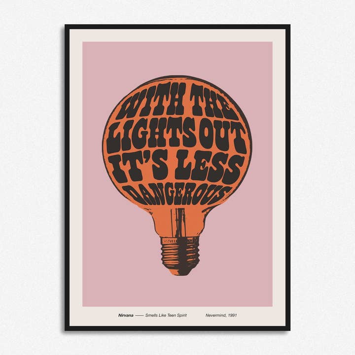 HollieGraphik - Wholesale Art Print - With The Lights Out It's Less Dangerous Print8