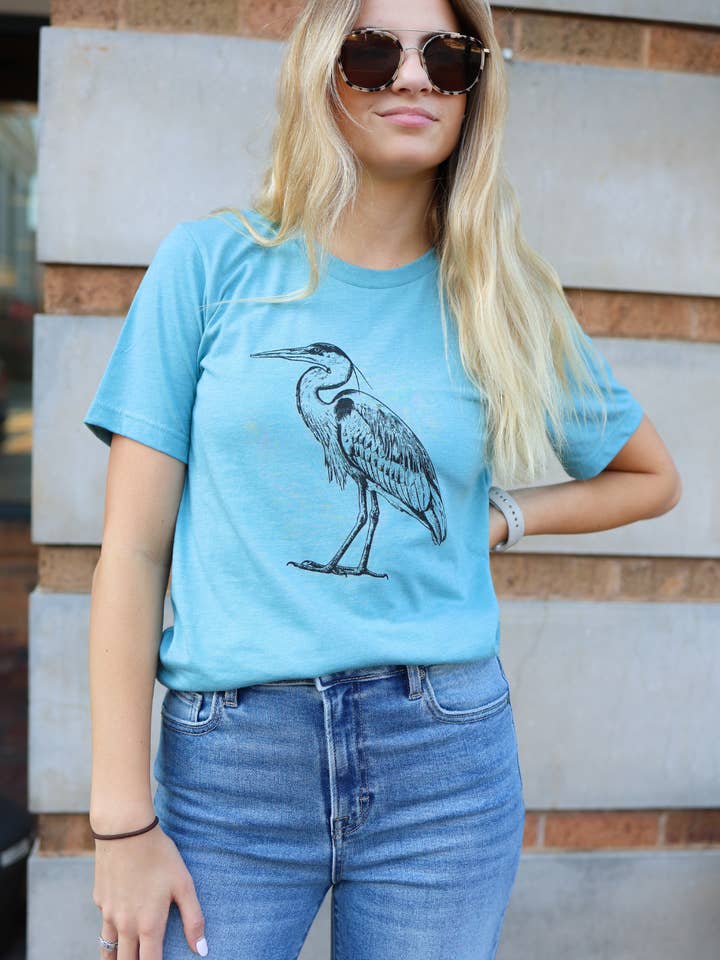 T-shirt Símbolo do Estado da Luisiana Garça-real por atacado de Sweet Baton Rouge