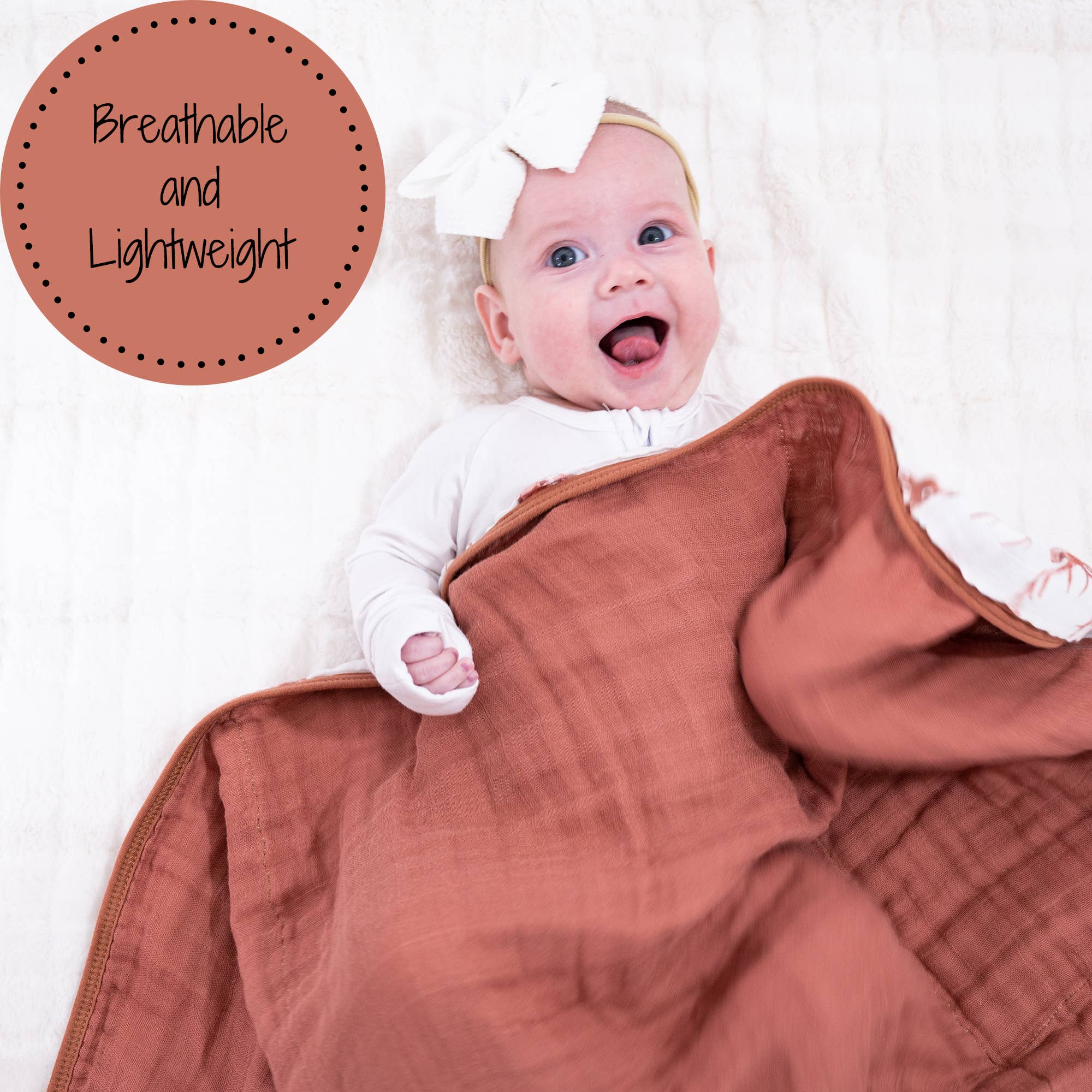 LollyBanks - Wholesale Bedding Blanket - Kids & Baby - Oh Deer Baby Toddler 100% Cotton Muslin Blanket2