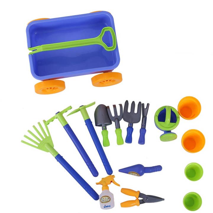 Dimple - Wholesale Toy set – Kids - Dimple 15-Piece Gardening Tools & Wagon Toy Set for kids1