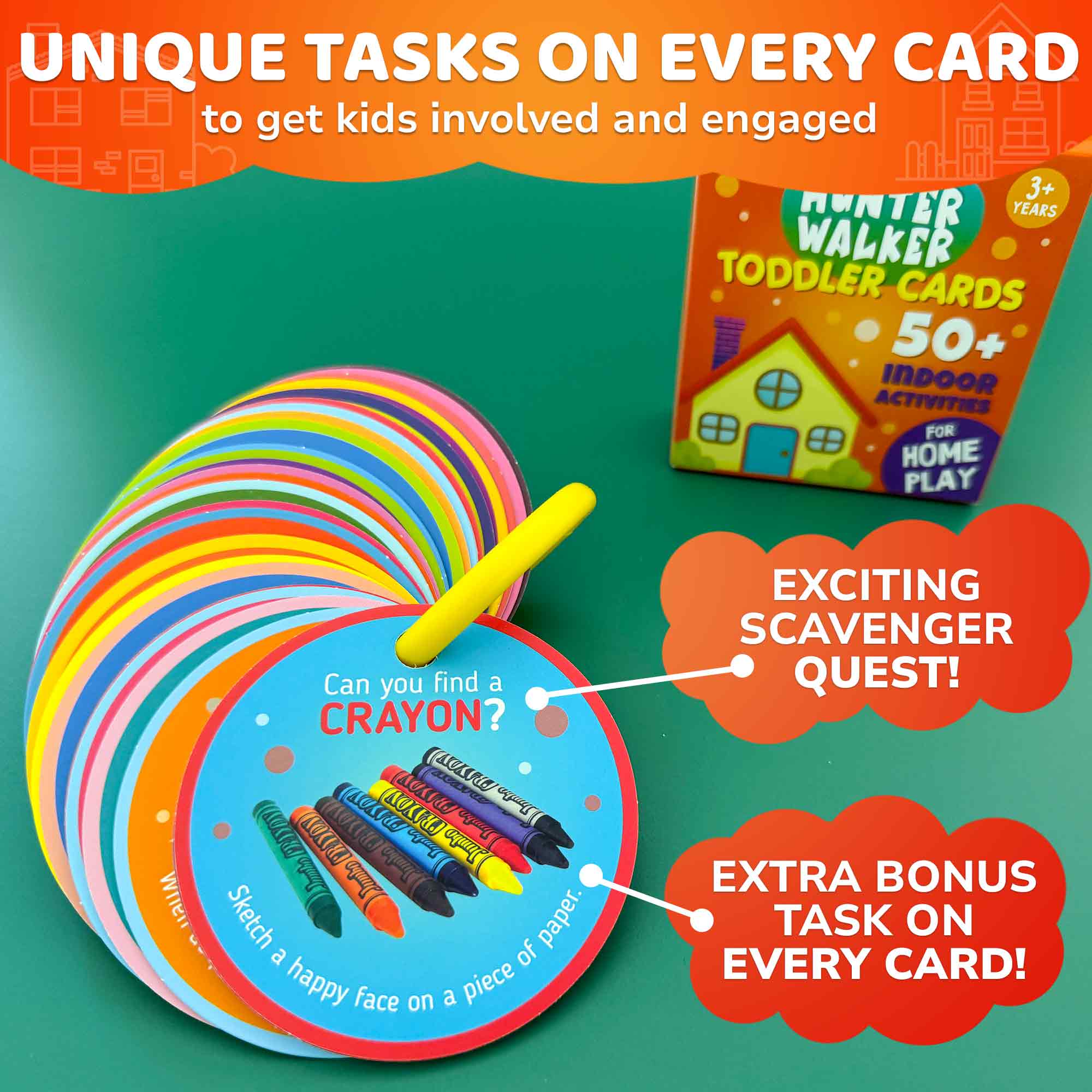 QUOKKA - Wholesale Card Game - Scavenger Hunt Game for Kids - 50 Cards Activities Indoor2