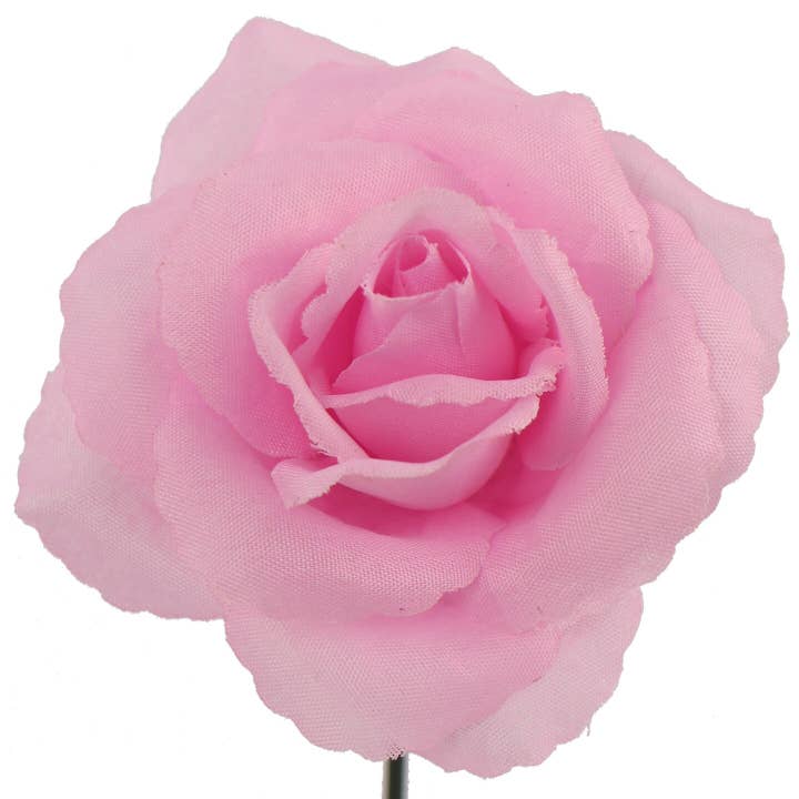 Larksilk - Wholesale Artificial flowers - Pink Silk Rose Picks | 50 Pack - 8" X 3" - 2 Box3