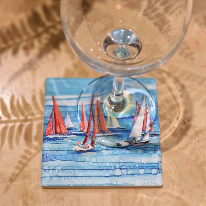 By Jo Crafts – wholesale Coasters – 91-C BTS Regatta Coaster9