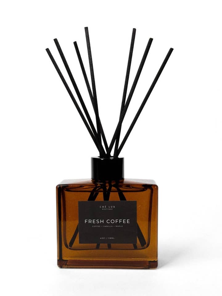 Difusor de Aromas de Café Fresco | Café + Baunilha + Xarope de Bordo - Frasco Âmbar de 120ml por atacado de Chè Lux Boutique