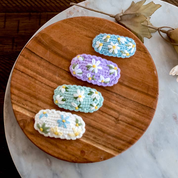 Broderade hårklämmor för wholesale av Hemsin Atelier