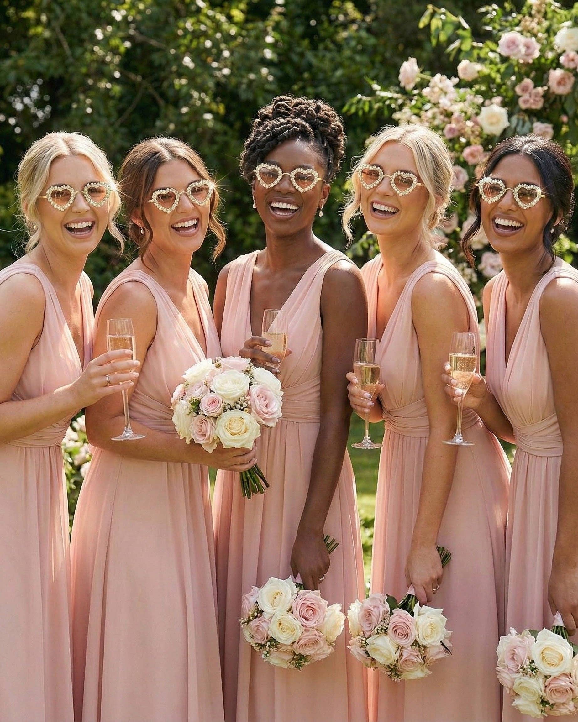 Peach Gold Juliet Sunglasses for wholesale on Faire1