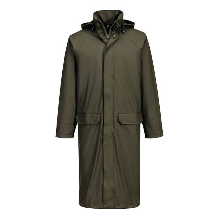 Flexatex Chem Long Coat for wholesale by Atomic Workwear