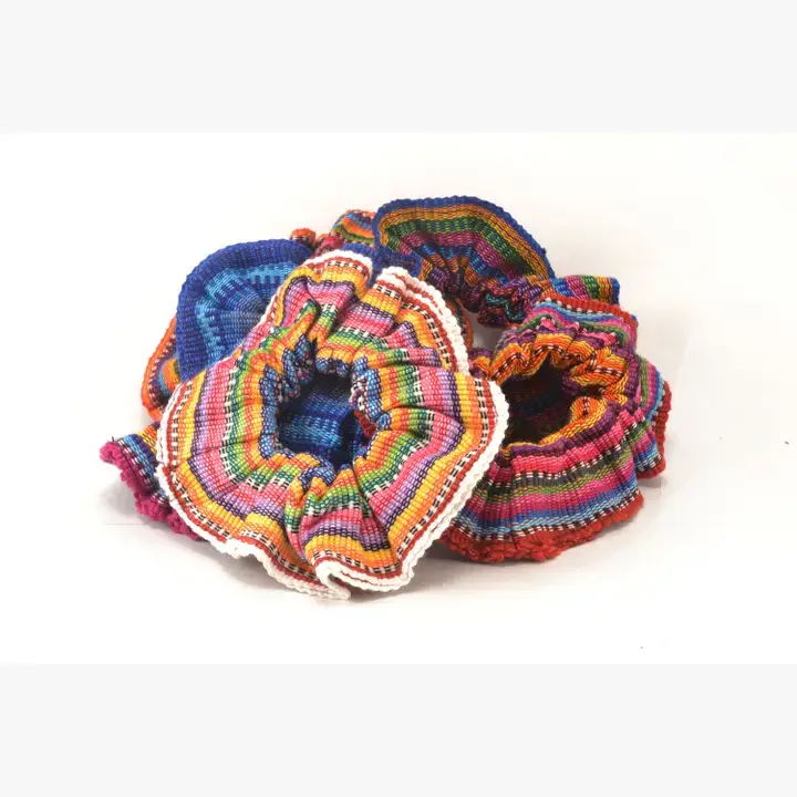 Sanyork Fair Trade – Großhandel Haargummi – Damen – Haargummi Guatemala aus Baumwolle, elastisch, gewebt, mehrfarbig0