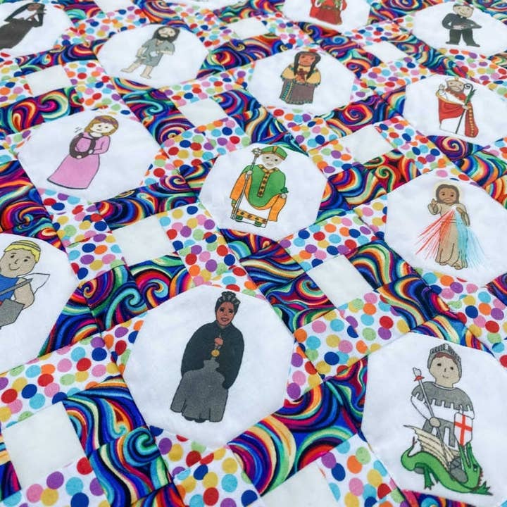 Faith and Fabric - Wholesale Craft Sewing Kit - Quilt Pattern + Fabric: Snowball Saints5