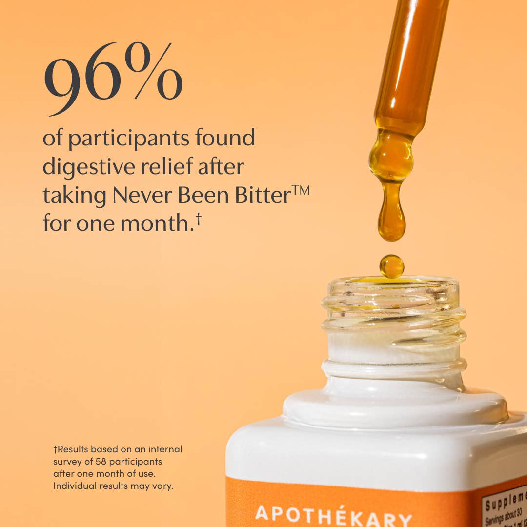Apothékary - Vente Supplément oral/vitamine - Never Been Bitter™ - gouttes à base de plantes pour le soutien digestif et intestinal7
