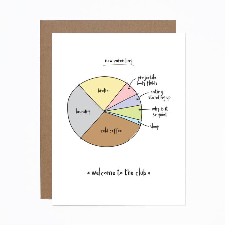 Carte graphique à tarte pour bébé pour la vente par carolyndraws