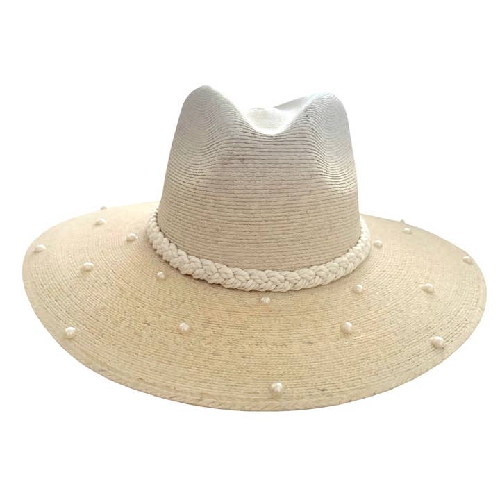 Cappello di paglia Pearl Palm per la vendita all'ingrosso da parte di C.Shel Shop